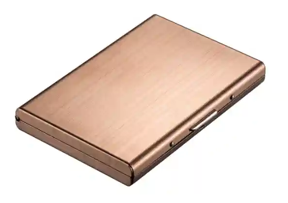  Stealodeal Rose Gold RFID Credit 6 Slot Card Holder for Men & Women Stainless Steel Wallet